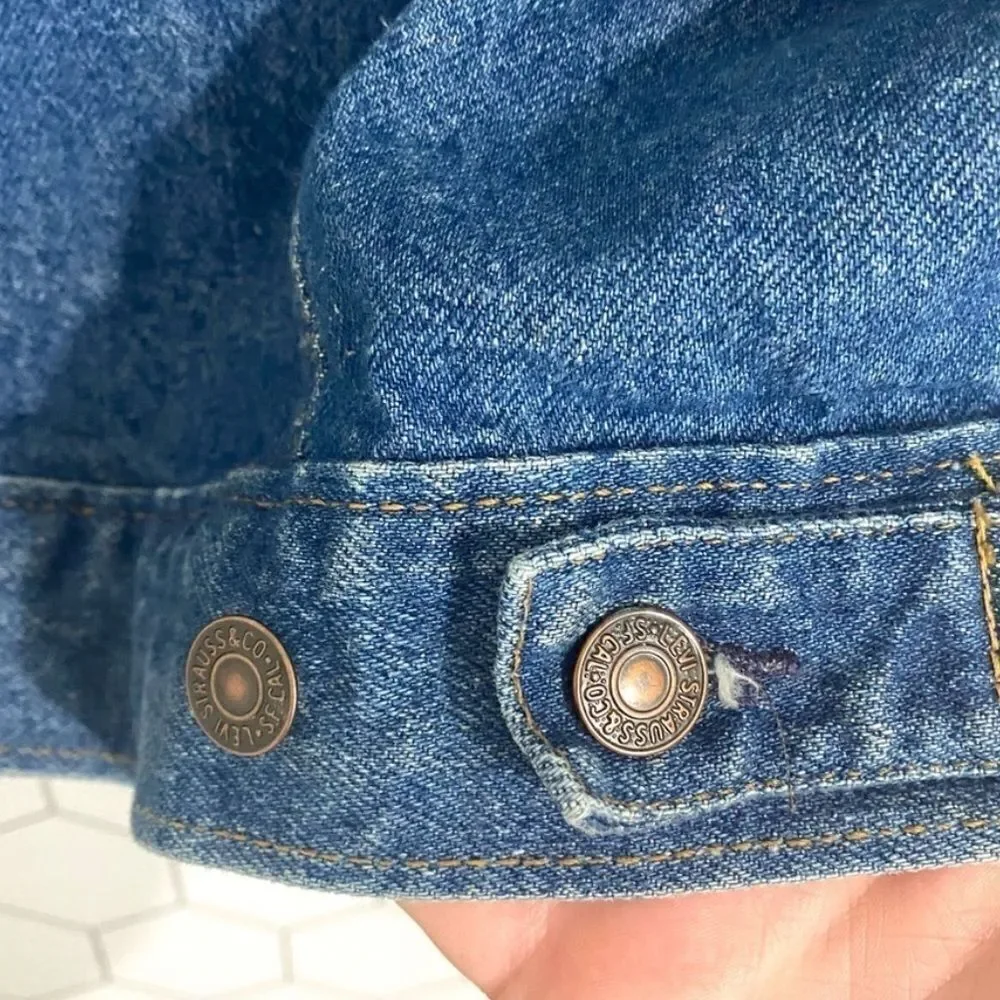 Levi’s Type III Trucker Vintage Denim Jacket MADE IN USE JULY 1987 SIZE MEDIUM